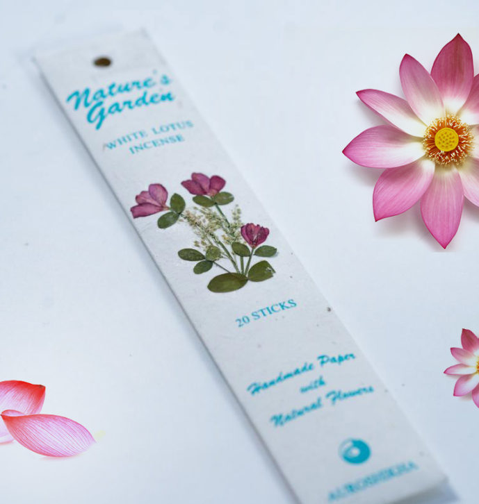 Bețișoare parfumate naturale premium, Lotus Alb Bețișoare parfumate naturale premium, Lotus Alb